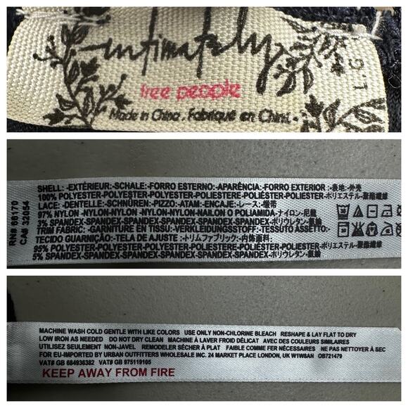 Free People Crushed Velvet Sheer Lace Blue Maxi Dress Large Fairy Witchy Gothic - Picture 16 of 16